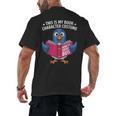This Is My Book Character Costume Cute Pigeon Kids Reading Men's Back Print T-Shirt This Is My Book Character Costume Cute Pigeon Kids Reading Men's Back Print T-Shirt