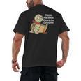 This Is My Book Character Costume Turtle Kids Reading Men's Back Print T-Shirt