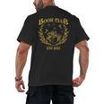 Book Club Since Reading Club EST 2024 Book Lover Social Club Men's Back Print T-Shirt