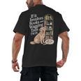 Book And Dog Lover Bookworm Reader Book Lover Men's Back Print T-Shirt Book And Dog Lover Bookworm Reader Book Lover Men's Back Print T-Shirt