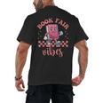 Book Fair Vibes School Librarian Retro 70s Reading Bookworm Men's Back Print T-Shirt Book Fair Vibes School Librarian Retro 70s Reading Bookworm Men's Back Print T-Shirt