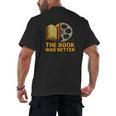 Book Love Scene The Book Was Better Bookworm Vibes Men's Back Print T-Shirt Book Love Scene The Book Was Better Bookworm Vibes Men's Back Print T-Shirt