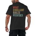 Book Lover Austen Literature What Excellent Boiled Potatoes Men's Back Print T-Shirt Book Lover Austen Literature What Excellent Boiled Potatoes Men's Back Print T-Shirt