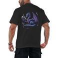 Book Lover Dragon Reading Cool Fantasy Women Girls Kids Men Men's Back Print T-Shirt Book Lover Dragon Reading Cool Fantasy Women Girls Kids Men Men's Back Print T-Shirt