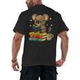 Book Lover Koala Reading Bookish Library Read Books Be Kind Men's Back Print T-Shirt