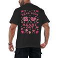 Book Lover Read Your Heart Out Teacher Valentines Men's Back Print T-Shirt Book Lover Read Your Heart Out Teacher Valentines Men's Back Print T-Shirt