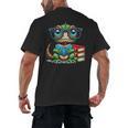 Book Lover Reading Iguana Men's Back Print T-Shirt