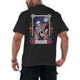 Book Lover Tarot Card The Reader Mystic Skeleton Men's Back Print T-Shirt