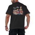 Book Lover For Women Readers Teacher Librarian Men's Back Print T-Shirt