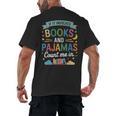 Book Lovers Reading Bedtime Cozy Pajama For Librarians Men's Back Print T-Shirt