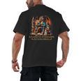 Book Lovers In A World Full Of Bookworms Be A Book Dragon Men's Back Print T-Shirt Book Lovers In A World Full Of Bookworms Be A Book Dragon Men's Back Print T-Shirt