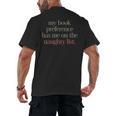 My Book Preference Has Me On The Naughty List Men's Back Print T-Shirt My Book Preference Has Me On The Naughty List Men's Back Print T-Shirt