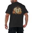 Book Pumpkin Fall Reading Thanksgiving Teacher Librarian Men's Back Print T-Shirt Book Pumpkin Fall Reading Thanksgiving Teacher Librarian Men's Back Print T-Shirt