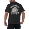 Book Are My Therapy Aesthetic Bookish Reading Men's Back Print T-Shirt Book Are My Therapy Aesthetic Bookish Reading Men's Back Print T-Shirt