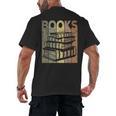 Book Reader Vintage Bookworm Retro Book Lover Men's Back Print T-Shirt Book Reader Vintage Bookworm Retro Book Lover Men's Back Print T-Shirt