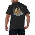 Book Shirt Frog Toad Fishing Vintage Book Frog Men's Back Print T-Shirt