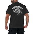 Book T-Rex Dino Bookworm Reading Book Dinosaur Men's Back Print T-Shirt Book T-Rex Dino Bookworm Reading Book Dinosaur Men's Back Print T-Shirt