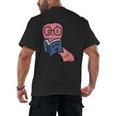 Book Worm Pun Read Reading Librarian America Men Women Kids Men's Back Print T-Shirt