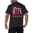 All Booked Read Book Reading Librarian Men Women Kids Men's Back Print T-Shirt