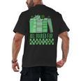 All Booked For St Patrick's Day Book Lover Lucky Shamrock Men's Back Print T-Shirt All Booked For St Patrick's Day Book Lover Lucky Shamrock Men's Back Print T-Shirt