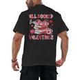 All Booked For Valentines Book Coffee Teacher Women Men's Back Print T-Shirt All Booked For Valentines Book Coffee Teacher Women Men's Back Print T-Shirt