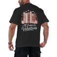 All Booked For Valentines Book Lovers Hearts Men's Back Print T-Shirt