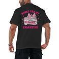 All Booked For Valentines Book Reading Coquette Bow Men's Back Print T-Shirt All Booked For Valentines Book Reading Coquette Bow Men's Back Print T-Shirt