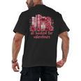 All Booked For Valentines Coquette Bow Book Lover Bookworm Men's Back Print T-Shirt All Booked For Valentines Coquette Bow Book Lover Bookworm Men's Back Print T-Shirt