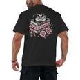 All Booked For Valentine's Coquette Bow Books Teacher Girly Men's Back Print T-Shirt All Booked For Valentine's Coquette Bow Books Teacher Girly Men's Back Print T-Shirt