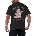 All Booked For Valentines Cute Cherub Vintage Book Lover Men's Back Print T-Shirt All Booked For Valentines Cute Cherub Vintage Book Lover Men's Back Print T-Shirt