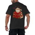 All Booked For Valentine’s Day Reading Teacher Men's Back Print T-Shirt All Booked For Valentine’s Day Reading Teacher Men's Back Print T-Shirt