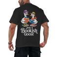 Bookish Goose Cute Geese With Hats Reading Books Men's Back Print T-Shirt Bookish Goose Cute Geese With Hats Reading Books Men's Back Print T-Shirt
