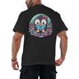 Bookish Penguin Heart A Readers Love Penguins Men's Back Print T-Shirt Bookish Penguin Heart A Readers Love Penguins Men's Back Print T-Shirt