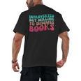 Bookish Reading Love Introverted But Willing To Discuss Book Men's Back Print T-Shirt
