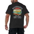 Bookmarks Are For Quitters Book Lovers Book Nerd Men's Back Print T-Shirt Bookmarks Are For Quitters Book Lovers Book Nerd Men's Back Print T-Shirt