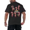 Bookmas Christmas Books Shirt Candy Cane Bookworm Men's Back Print T-Shirt Bookmas Christmas Books Shirt Candy Cane Bookworm Men's Back Print T-Shirt