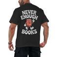 Books Or Book Reading Retro Men's Back Print T-Shirt Books Or Book Reading Retro Men's Back Print T-Shirt