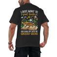 Books And Crested Gecko Owner Crestie Lover Men's Back Print T-Shirt