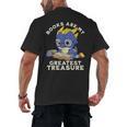 Books Are My Greatest Treasure Kawaii Dragon Reading Books Men's Back Print T-Shirt