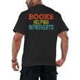Books Helping Introverts I Introvert Men's Back Print T-Shirt Books Helping Introverts I Introvert Men's Back Print T-Shirt