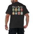 Books Are My Jam Shirt Book Lover Reader Reading Teacher Men's Back Print T-Shirt