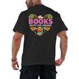 Books Are My Love Language Valentine's Day Reading Lover Men's Back Print T-Shirt Books Are My Love Language Valentine's Day Reading Lover Men's Back Print T-Shirt