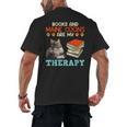 BOOKS AND MAINE COONS ARE MY THERAPY Main Coon Men's Back Print T-Shirt BOOKS AND MAINE COONS ARE MY THERAPY Main Coon Men's Back Print T-Shirt