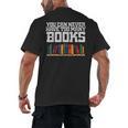 Never Too Many Books Read Book Reading Librarian Men Women Men's Back Print T-Shirt Never Too Many Books Read Book Reading Librarian Men Women Men's Back Print T-Shirt