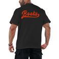 Books Reader Librarian Book Lover Bookworm Library Reading Men's Back Print T-Shirt