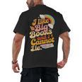 Books Reading Lover Bookworm Nerd Librarian Book Reader Men's Back Print T-Shirt