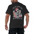 I Like My Books Spicy And My Coffee ICY Skeleton Women Men's Back Print T-Shirt