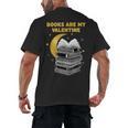 Books Are My Valentine Cute Book Lover Valentine's Day Men's Back Print T-Shirt Books Are My Valentine Cute Book Lover Valentine's Day Men's Back Print T-Shirt