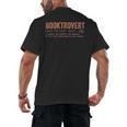 Booktrovert Definition Men's Back Print T-Shirt