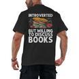 Bookworm Art For Men Women Book Reading Lover Bookish Men's Back Print T-Shirt Bookworm Art For Men Women Book Reading Lover Bookish Men's Back Print T-Shirt